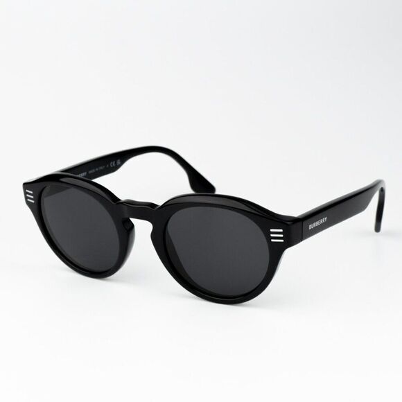 NEW Burberry BE4404 300187 Black Grey Oval Unisex Sunglasses BE4404